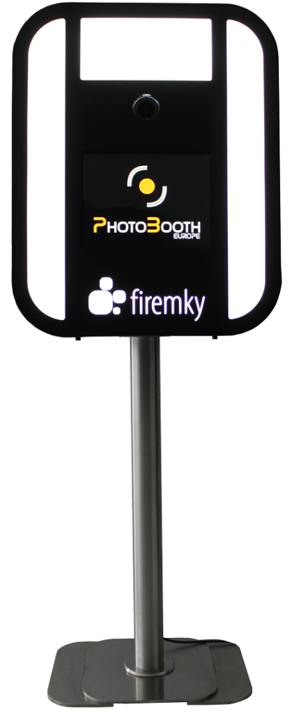 Your logo or text on front side of photo booth.